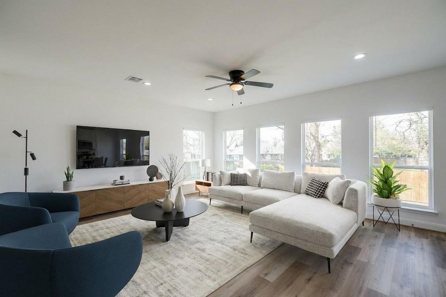 Furnished interior view inside a new home in , Houston (Image 10).