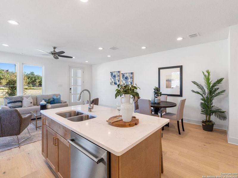 Furnished interior view inside a new home in Victoria Commons, San Antonio (Image 36).