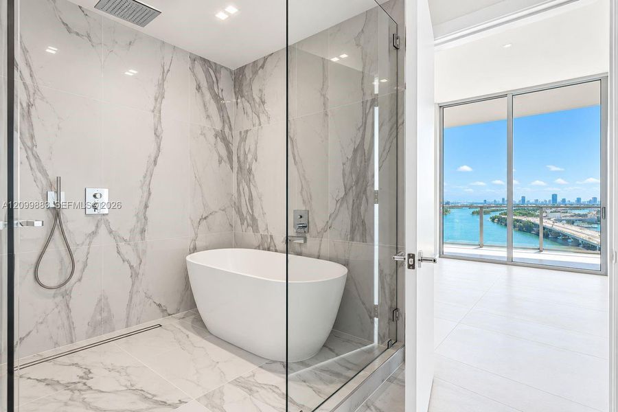 Furnished interior view inside a new home in , Miami (Image 8).