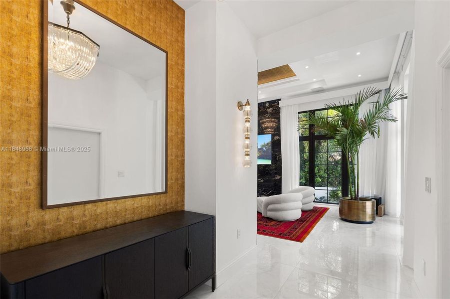 Furnished interior view inside a new home in , Miami Beach (Image 39). Furnished interior view inside a new home in , Miami Beach (Image 39).