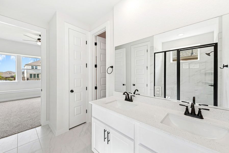 Furnished interior view inside a new home in University Heights, Round Rock (Image 15).