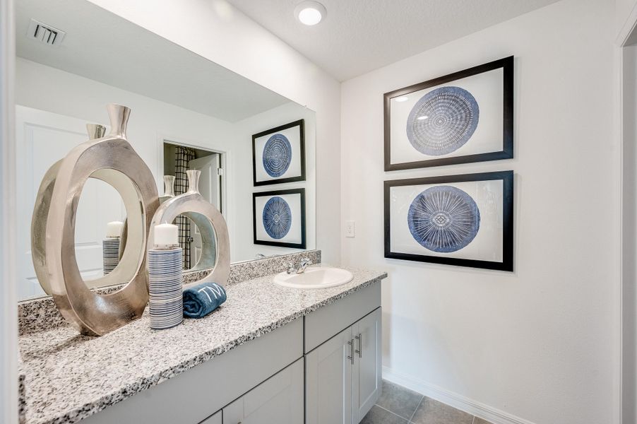 Furnished interior view inside a new home in Palm Wind, Hudson (Image 17). Furnished interior view inside a new home in Palm Wind, Hudson (Image 17).