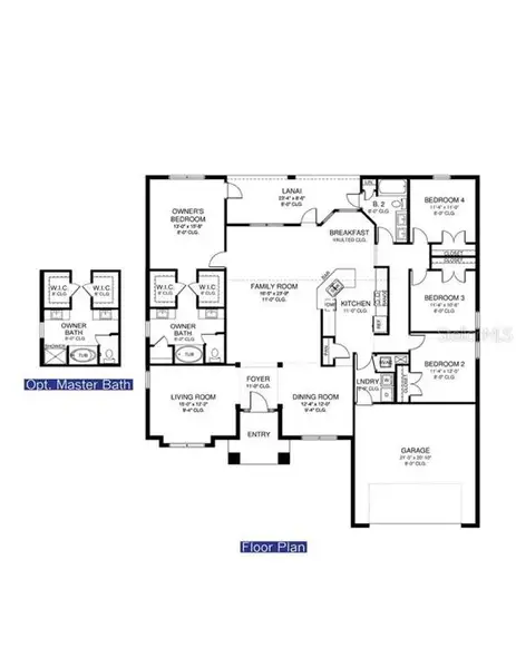2D floor plan layout of this home in Royal Highlands, Weeki Wachee, FL (Image 2). 2D floor plan layout of this home in Royal Highlands, Weeki Wachee, FL (Image 2).