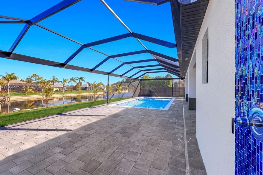 Exterior details and patio area of a home in , Cape Coral (Image 32).