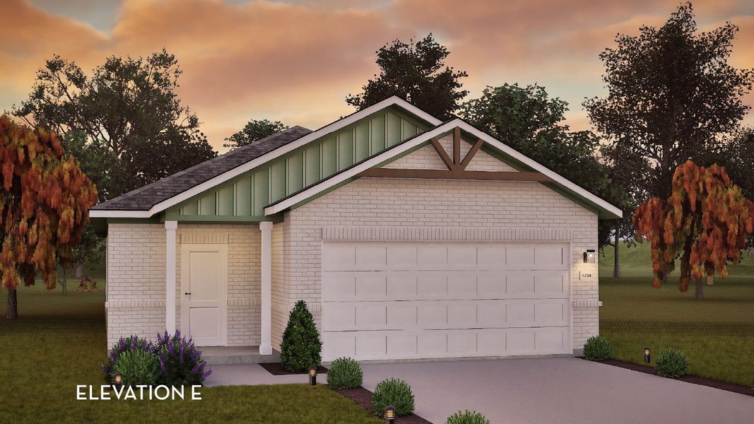 Representative exterior photo of a completed home built from the Hazel by CastleRock Communities in Garden Grove, San Antonio, TX (Image 2).