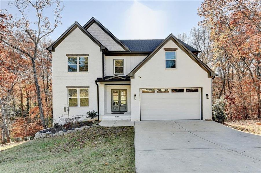 Front exterior of a new home in , Buford, GA, highlighting curb appeal (Image 2).