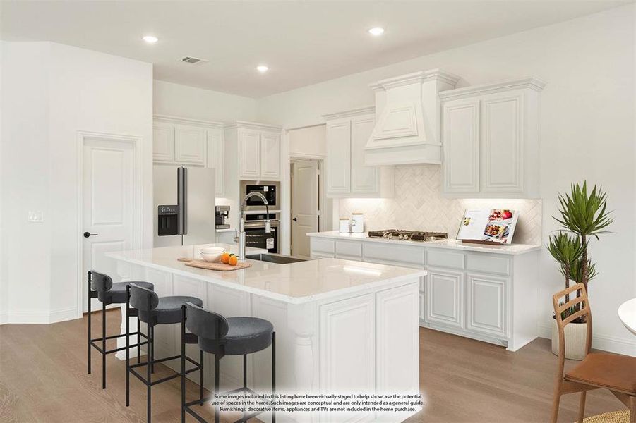 Furnished interior view inside a new home in Villages of Hurricane Creek, Anna (Image 13).