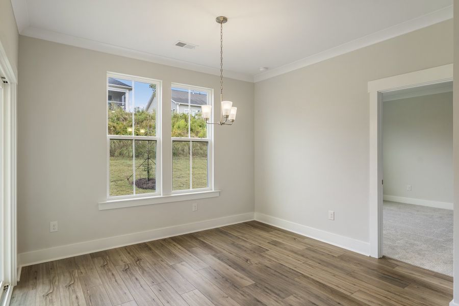 Spacious, unfurnished interior of a new home in Cottages at Lake Emory, Inman (Image 19). Spacious, unfurnished interior of a new home in Cottages at Lake Emory, Inman (Image 19).