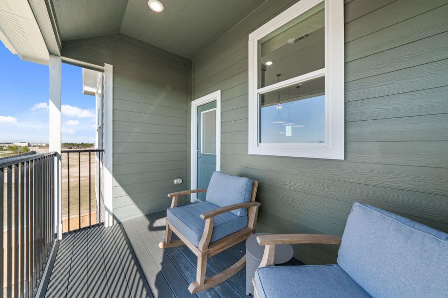 Exterior details and patio area of a home in Jubilee Chateau, Hockley (Image 14).