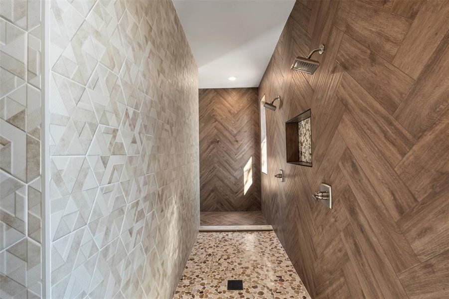 Incredible pass-thru shower