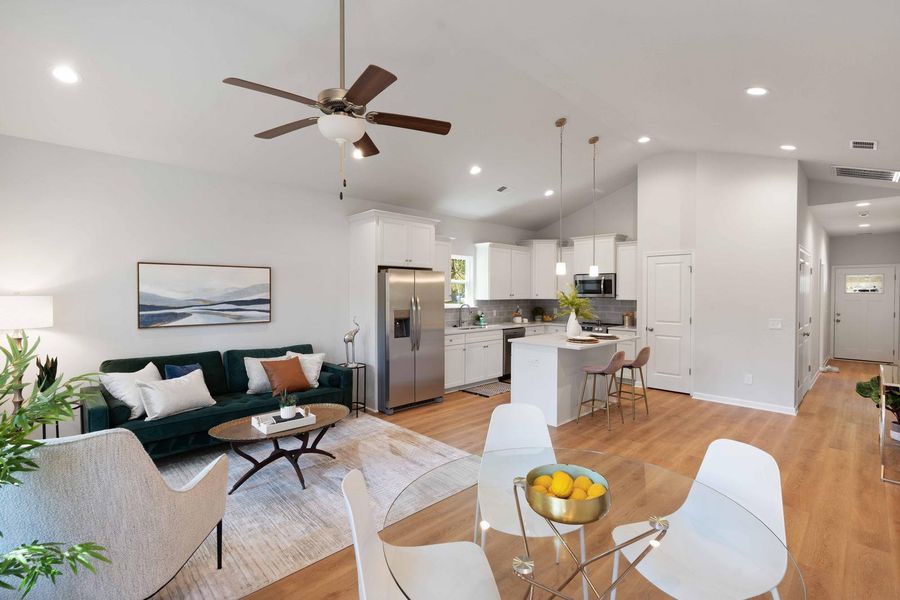 Furnished interior view inside a new home in , North Charleston (Image 7).