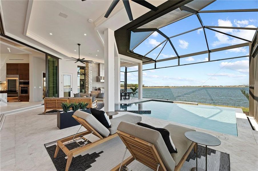 Exterior details and patio area of a home in Shellstone at Waterside, Sarasota (Image 22).