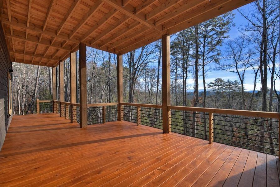 Exterior details and patio area of a home in , Ellijay (Image 4).