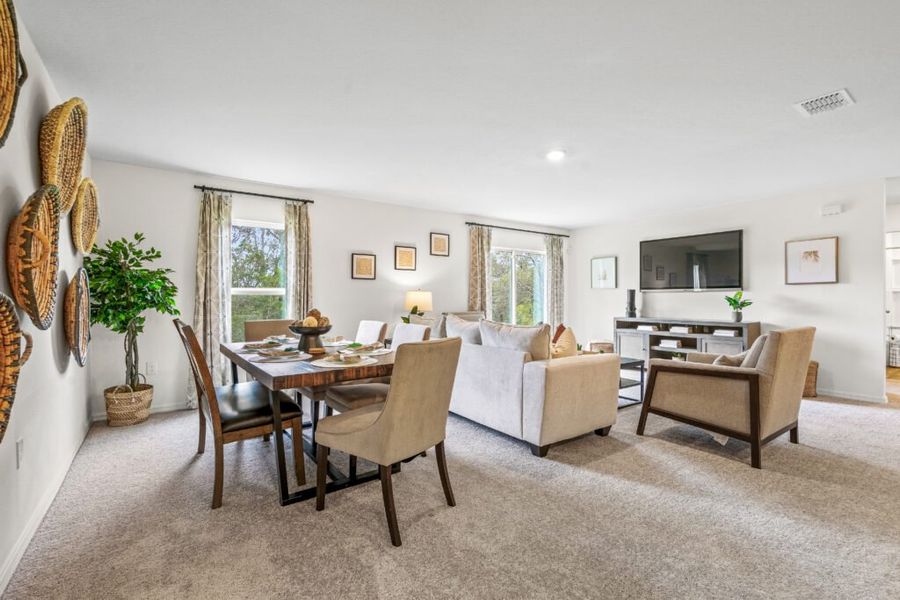 Representative furnished interior of a home built from the Majestic by Holiday Builders in Port St Lucie, Port St. Lucie (Image 9).