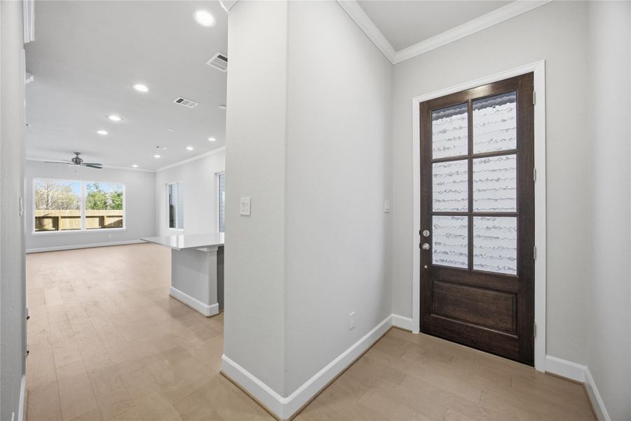 Welcome to the Monterrey – Step into a masterpiece by Sandcastle Homes, where craftsmanship and modern design converge in the heart of Rice Military.