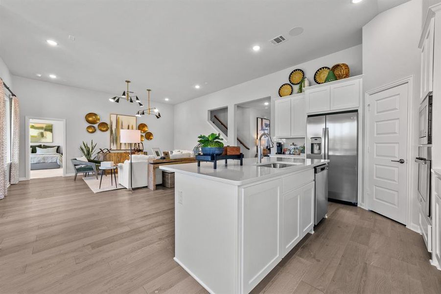 Furnished interior view inside a new home in Tinsley Meadows, Van Alstyne (Image 22).