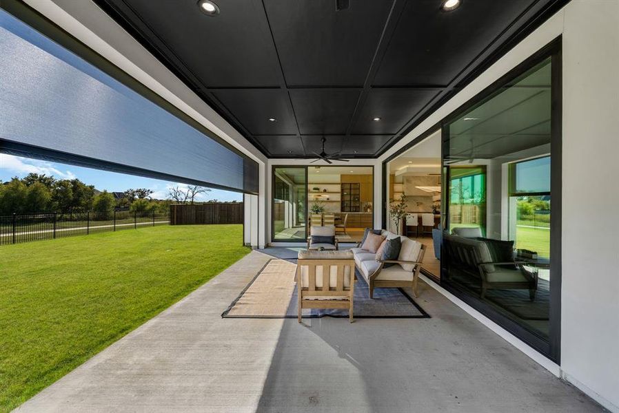 Exterior details and patio area of a home in , Prosper (Image 3).