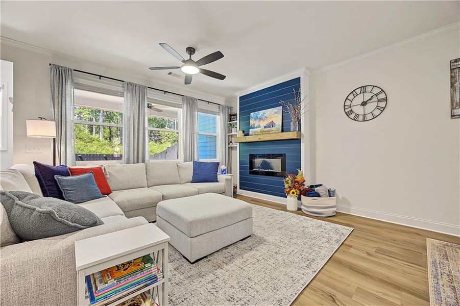 Furnished interior view inside a new home in , Flowery Branch (Image 24).