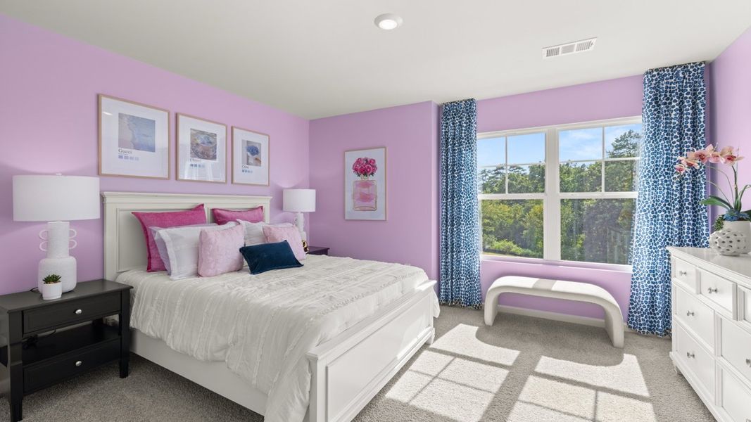 Representative furnished interior of a home built from the Halton by D.R. Horton in Brooks Station, Dacula (Image 41).