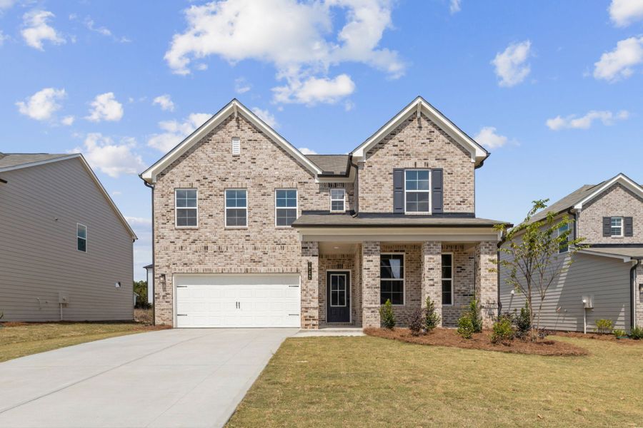 A large brick house. A large brick house.