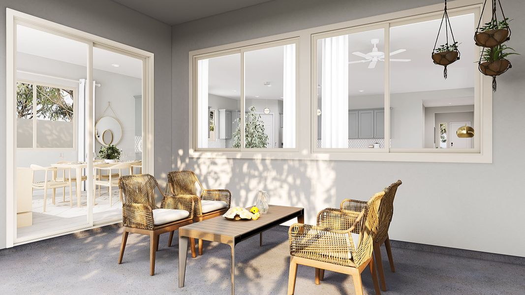 Representative furnished interior of a home built from the Spring Plan 50-2 by Tri Pointe Homes in Abel Ranch, Goodyear (Image 16).