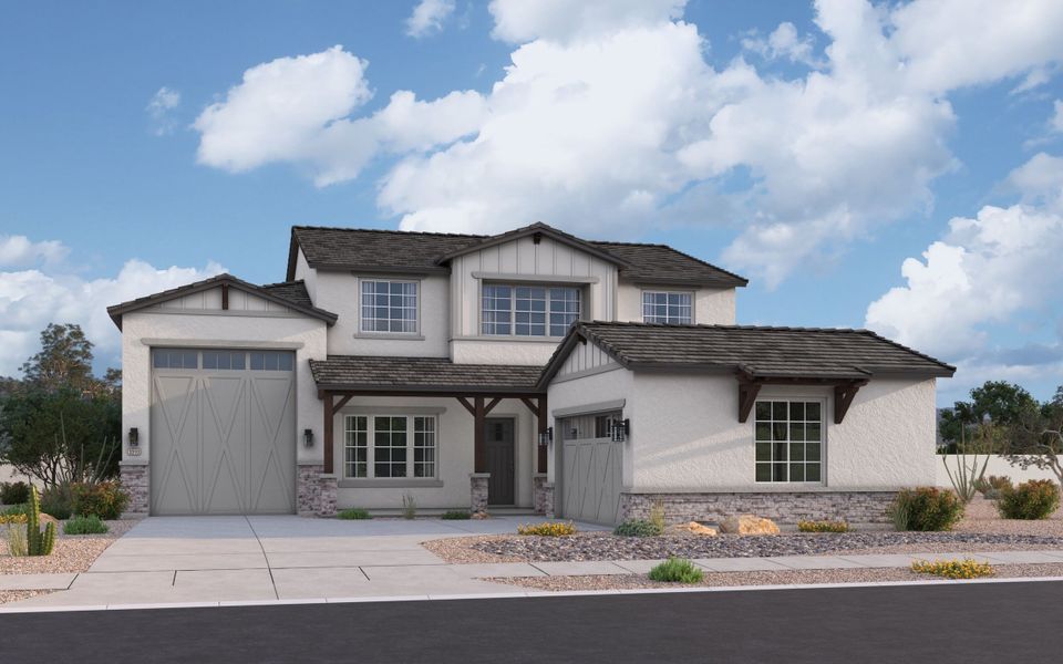 New Homes with RV Garage in Phoenix:Elevation A w/ Optional RV Garage