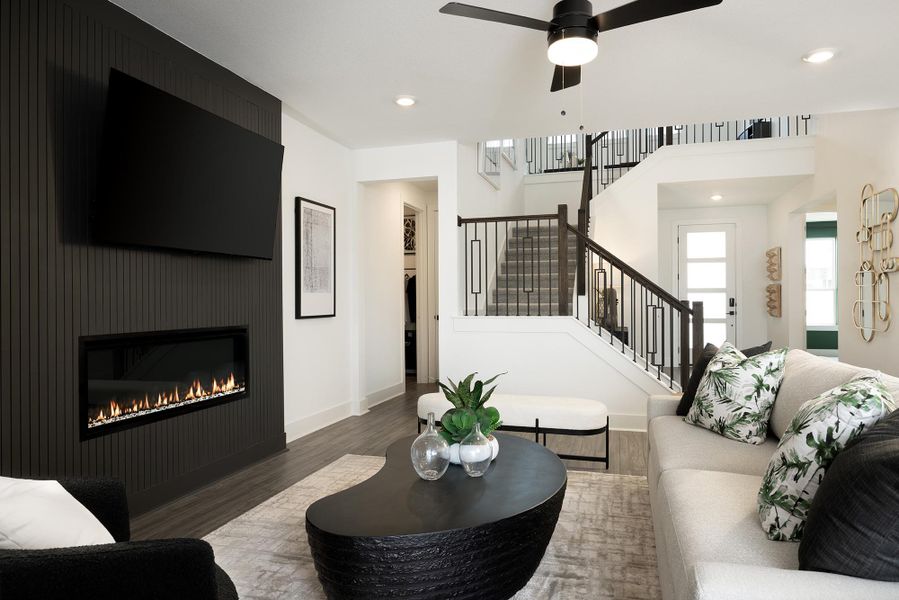 Representative furnished interior of a home built from the Kodee by Risewell Homes in Freedom at Anthem, Mountain City (Image 4).