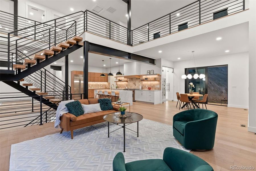 Furnished interior view inside a new home in , Evergreen (Image 36).