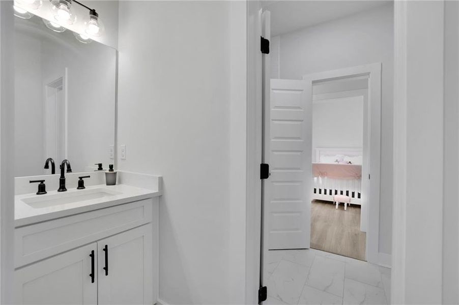 Furnished interior view inside a new home in , Monroe (Image 18).