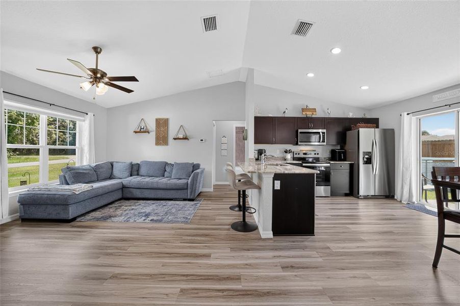 Furnished interior view inside a new home in , Ocala (Image 9). Furnished interior view inside a new home in , Ocala (Image 9).