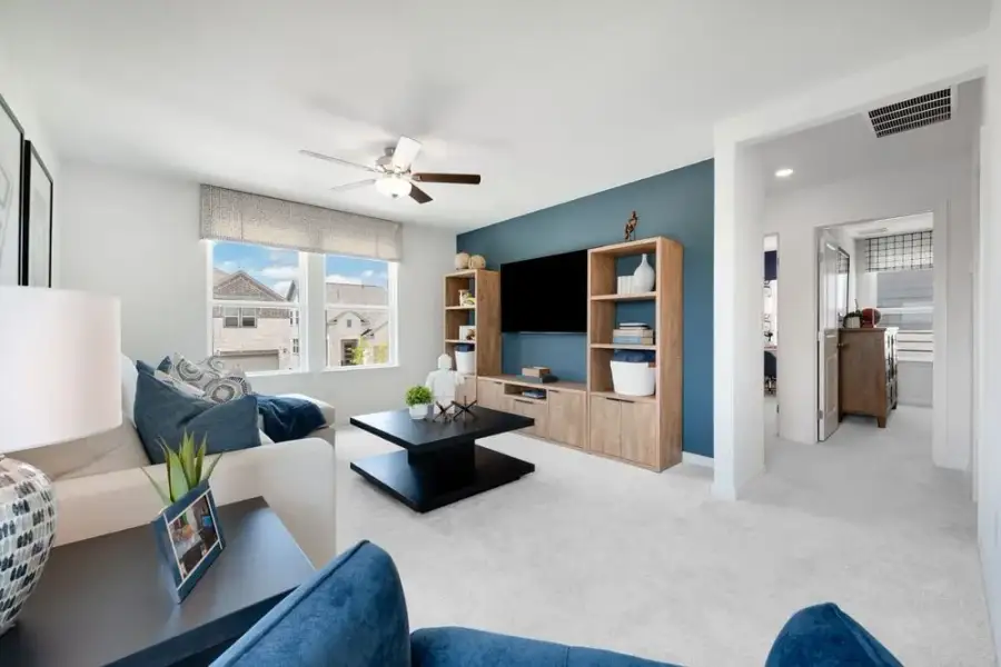 Furnished interior view inside a new home in Stonewall Ranch, Liberty Hill (Image 19).