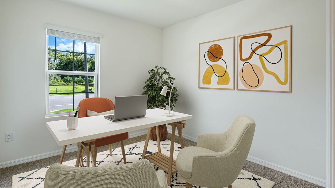 Furnished interior view inside a new home in Crossroads at Kelly Park, Apopka (Image 9).