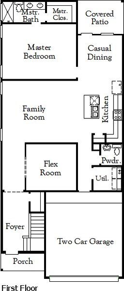 2D floor plan layout for the Lynn by Coventry Homes in Westridge Cove 40', Conroe, TX (Image 3). 2D floor plan layout for the Lynn by Coventry Homes in Westridge Cove 40', Conroe, TX (Image 3).