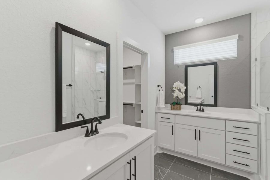 Representative furnished interior of a home built from the Balder by Chesmar Homes in Prominence Urban, San Antonio (Image 7).