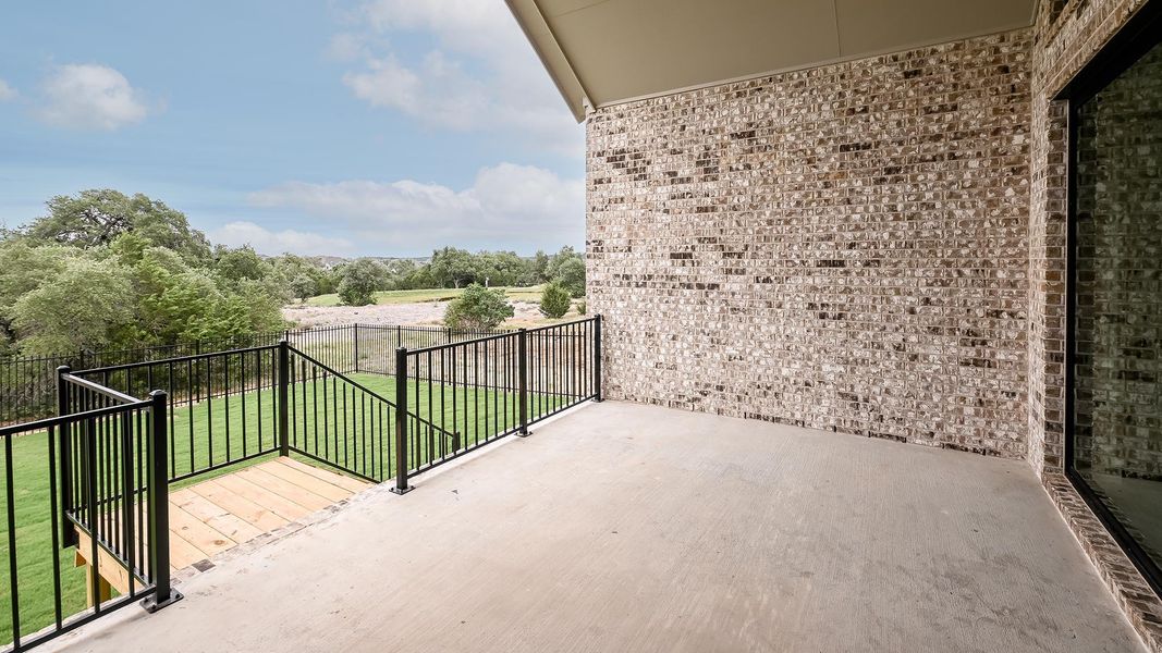 Exterior details and patio area of a home in Parten, Austin (Image 17).