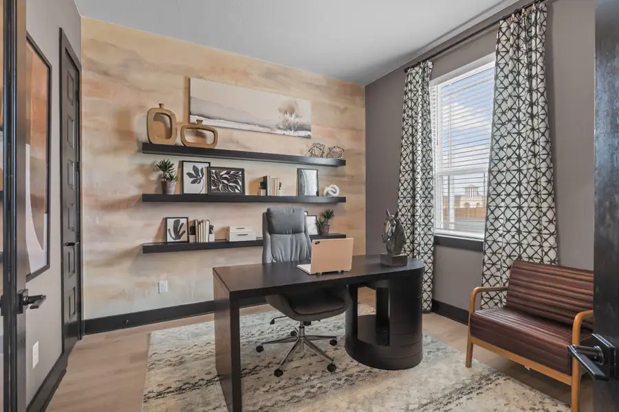 Furnished interior view inside a new home in Lariat, Liberty Hill (Image 46).