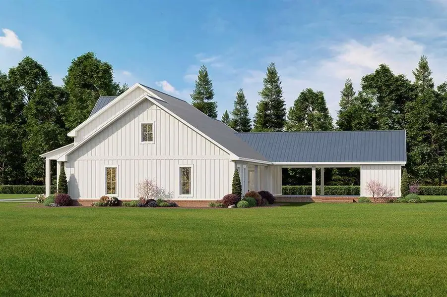 Front exterior of a new home in , Bushnell, FL, highlighting curb appeal (Image 13).