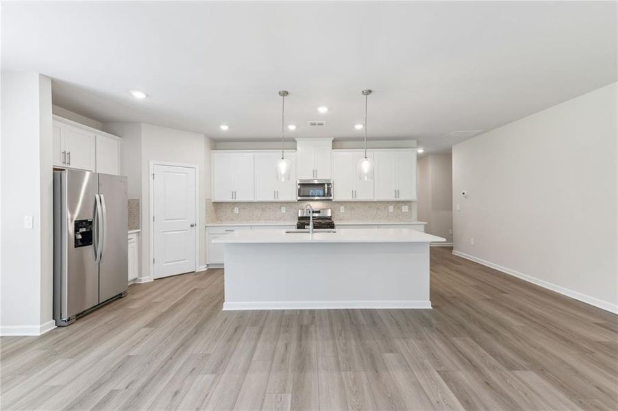 Furnished interior view inside a new home in Parkside at Grayson, Grayson (Image 11).