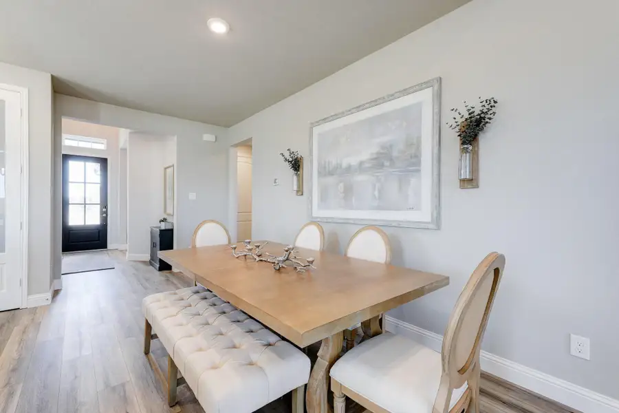 Furnished interior view inside a new home in Elyson: Elyson Duets, Katy (Image 10). Furnished interior view inside a new home in Elyson: Elyson Duets, Katy (Image 10).