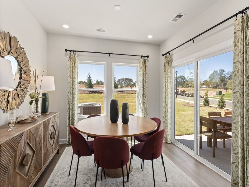 Furnished interior view inside a new home in Seattle Crossing, Shelby (Image 6). Furnished interior view inside a new home in Seattle Crossing, Shelby (Image 6).
