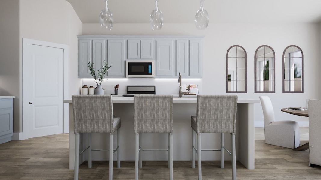 Representative furnished interior of a home built from the Bryson by Tri Pointe Homes in Painted Tree, McKinney (Image 16).