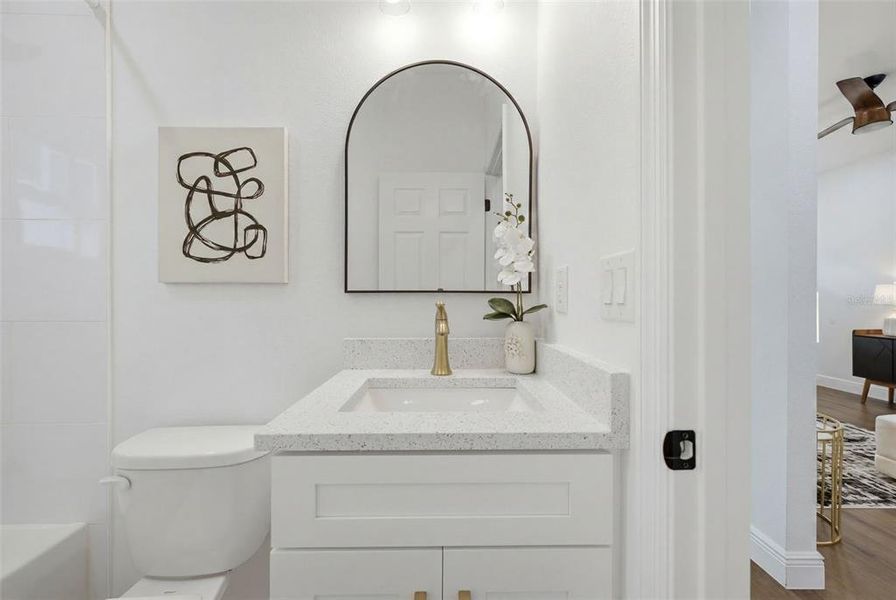 Furnished interior view inside a new home in , Tampa (Image 11). Furnished interior view inside a new home in , Tampa (Image 11).