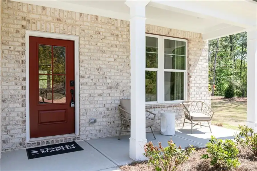 Exterior details and patio area of a home in Croftside Single Family Homes, Powder Springs (Image 3). Exterior details and patio area of a home in Croftside Single Family Homes, Powder Springs (Image 3).