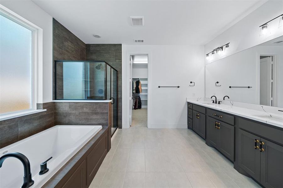 Furnished interior view inside a new home in North Sky, Celina (Image 13). Furnished interior view inside a new home in North Sky, Celina (Image 13).