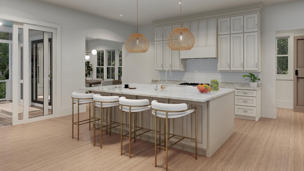 Furnished interior view inside a new home in , Isle Of Palms (Image 18).