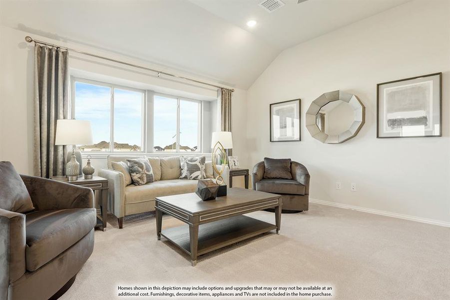 Furnished interior view inside a new home in Hayes Crossing, Midlothian (Image 20). Furnished interior view inside a new home in Hayes Crossing, Midlothian (Image 20).