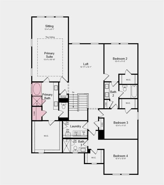 2D floor plan layout of this home in Nichols Farm, Dacula, GA (Image 3). 2D floor plan layout of this home in Nichols Farm, Dacula, GA (Image 3).