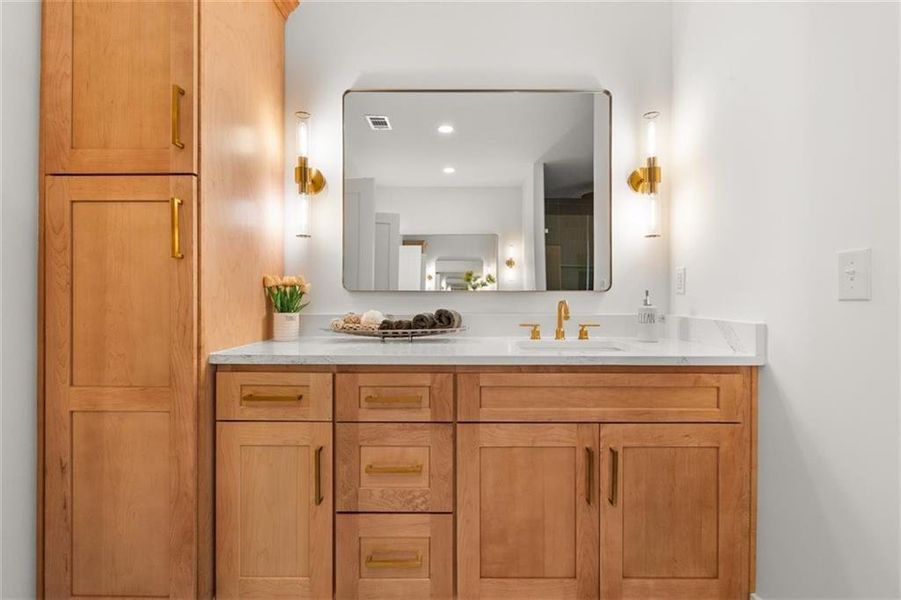 Close-up of interior finishes inside a home in , Atlanta (Image 22).