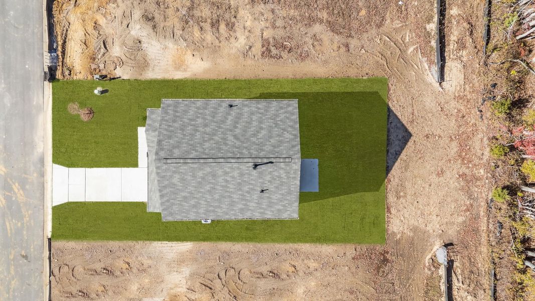 Exterior details and patio area of a home in Jetstream Park, Wilson (Image 19).