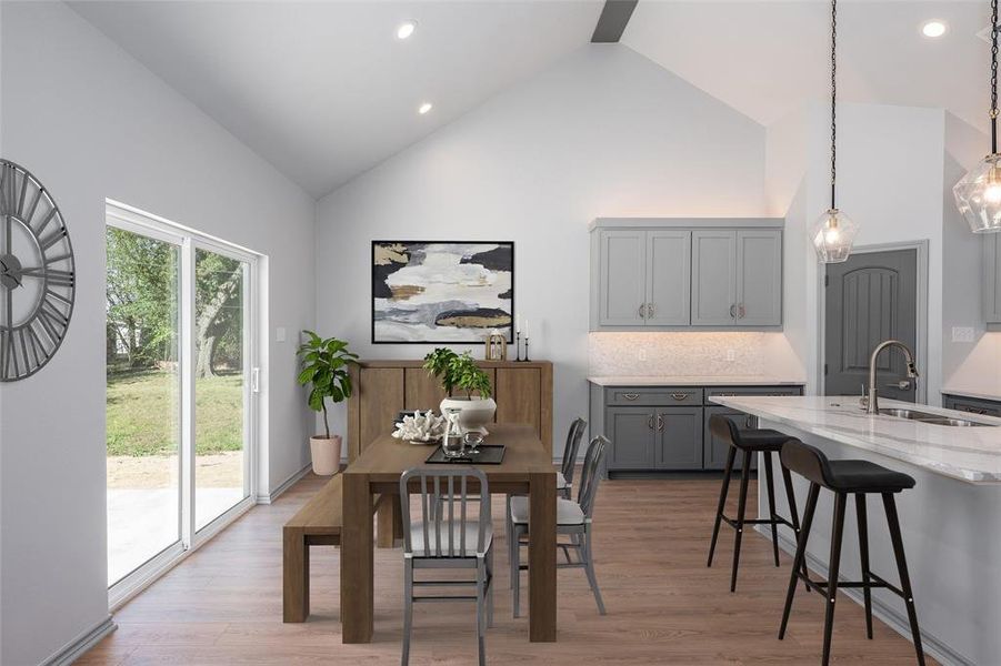 Furnished interior view inside a new home in , Gun Barrel City (Image 14). Furnished interior view inside a new home in , Gun Barrel City (Image 14).